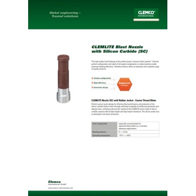 CLEMCO Μπεκ Αμμοβολής Καρβιδίου Σιλικόνης hover