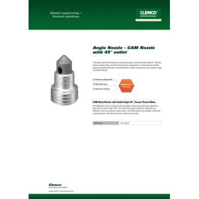 Clemco Μπεκ Αμμοβολής Καρβιδίου Γωνιακό hover