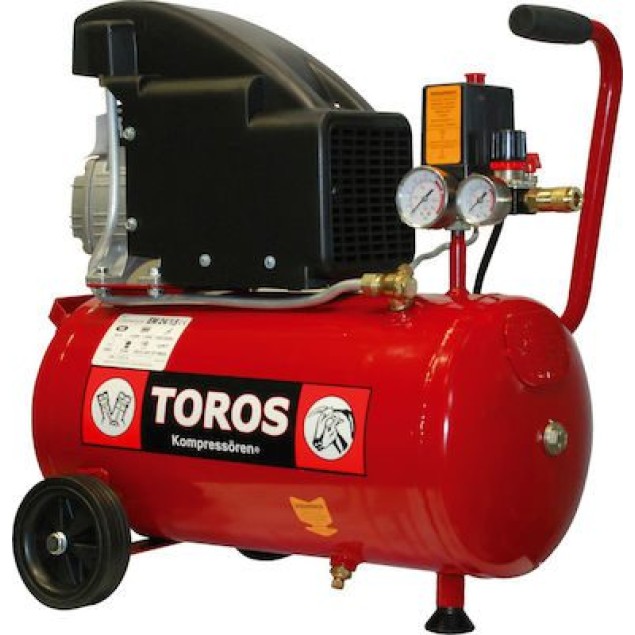 TOROS - Αεροσυμπιεστής Λαδιού 24L/2Hp ΚΟΜΠΡΕΣΕΡ ΑΕΡΟΣ zisimopoulos-sa.gr