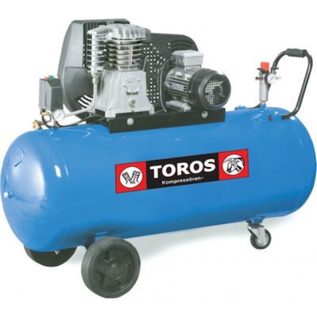 TOROS - Αεροσυμπιεστής με Ιμάντα 270L/4Hp ΚΟΜΠΡΕΣΕΡ ΑΕΡΟΣ zisimopoulos-sa.gr
