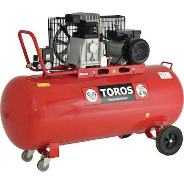 TOROS - Αεροσυμπιεστής με Ιμάντα 150L/3Hp ΚΟΜΠΡΕΣΕΡ ΑΕΡΟΣ zisimopoulos-sa.gr