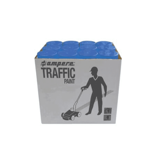 Ampere Traffic Paint Μπλε 12 τμχ x 650 ml ΧΕΙΡΟΚΙΝΗΤΑ ΔΙΑΓΡΑΜΜΙΣΤΙΚΑ - SPRAY zisimopoulos-sa.gr