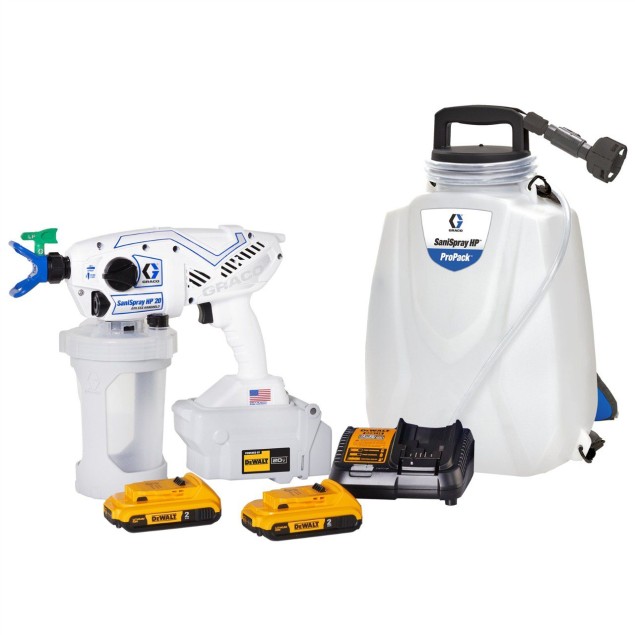 Graco SaniSpray HP 20 Cordless ProPack Airless ΨΕΚΑΣΤΗΡΕΣ ΑΠΟΛΥΜΑΝΣΗΣ zisimopoulos-sa.gr