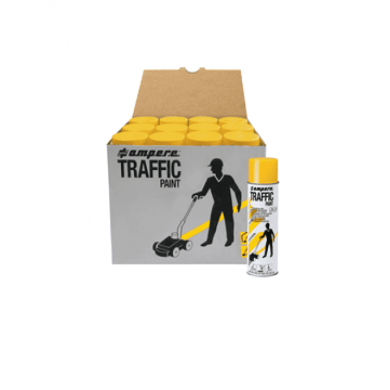 Ampere Traffic Paint Κίτρινο 12 τμχ x 650 ml