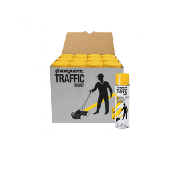 Ampere Traffic Paint Κίτρινο 12 τμχ x 650 ml ΧΕΙΡΟΚΙΝΗΤΑ ΔΙΑΓΡΑΜΜΙΣΤΙΚΑ - SPRAY zisimopoulos-sa.gr