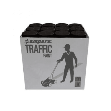 Ampere Traffic Paint Μαύρο 12 τμχ x 650 ml