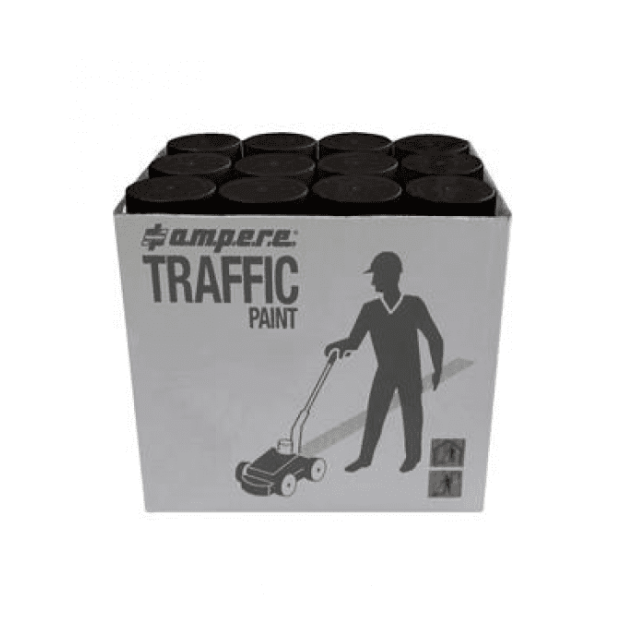 Ampere Traffic Paint Μαύρο 12 τμχ x 650 ml ΧΕΙΡΟΚΙΝΗΤΑ ΔΙΑΓΡΑΜΜΙΣΤΙΚΑ - SPRAY zisimopoulos-sa.gr