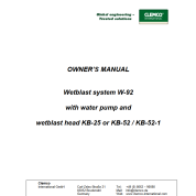 CLEMCO Wet Blast Pump W-92 with transport basket  zisimopoulos-sa.gr