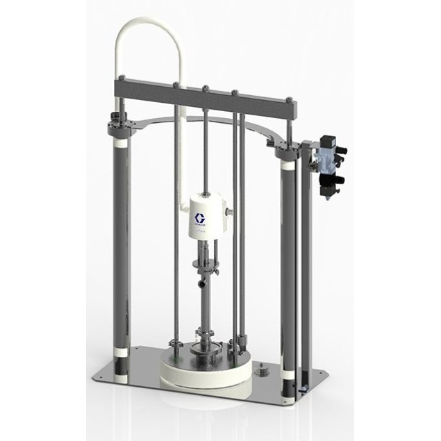 SaniForce Ram Unit, Stainless Steel Frame, 6:1 DB, Inflatable Seal, Exposed Controls Sanitary Pumps zisimopoulos-sa.gr