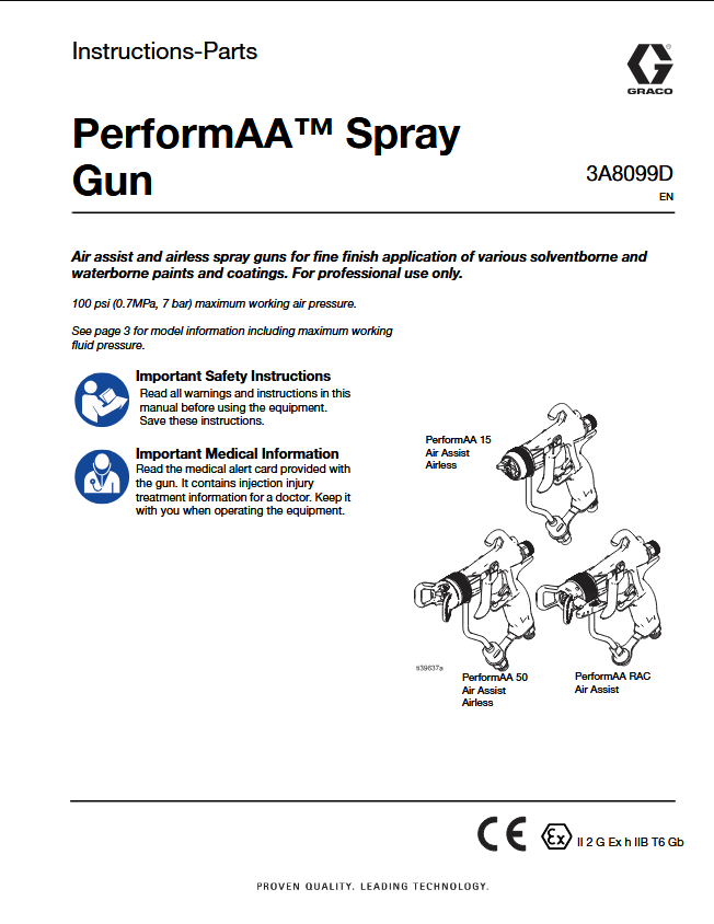  Image is for illustrative purposes only. PerformAA 50 Perform AA 5000 