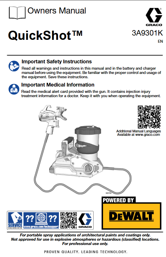 GRACO ULTRA QUICKSHOT