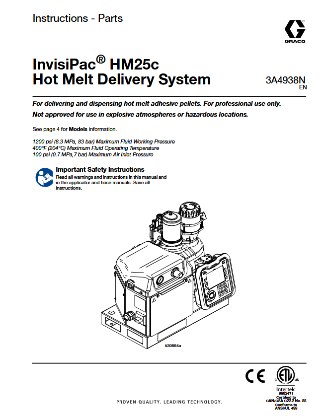 Graco InvisiPac Hot Melt